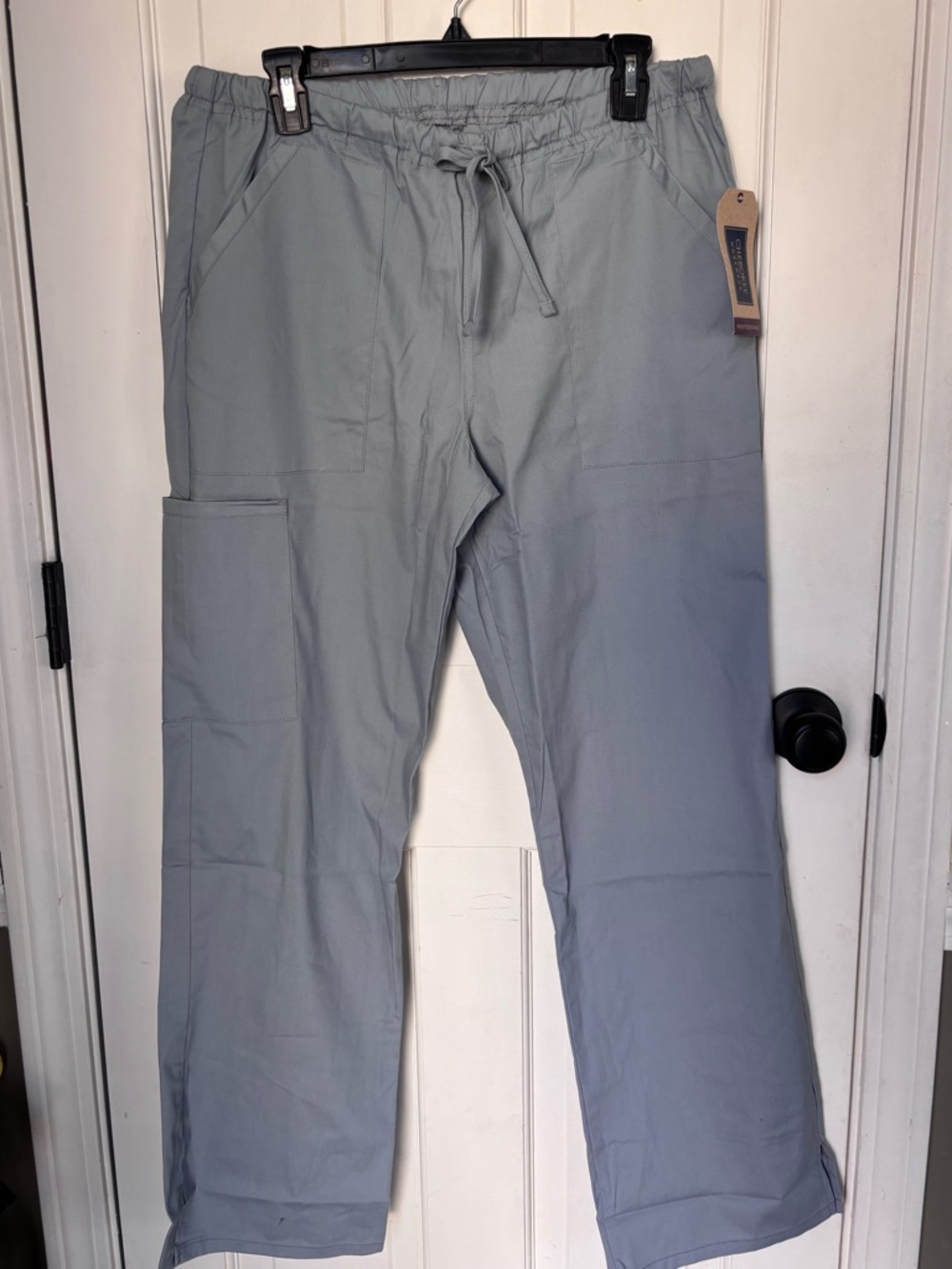 Cherokee Women’s light Gray Drawstring Work Pants